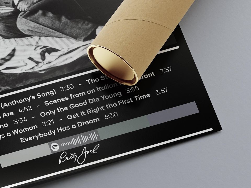 Billy Joel Poster | The Stranger Poster | Rock Music Poster