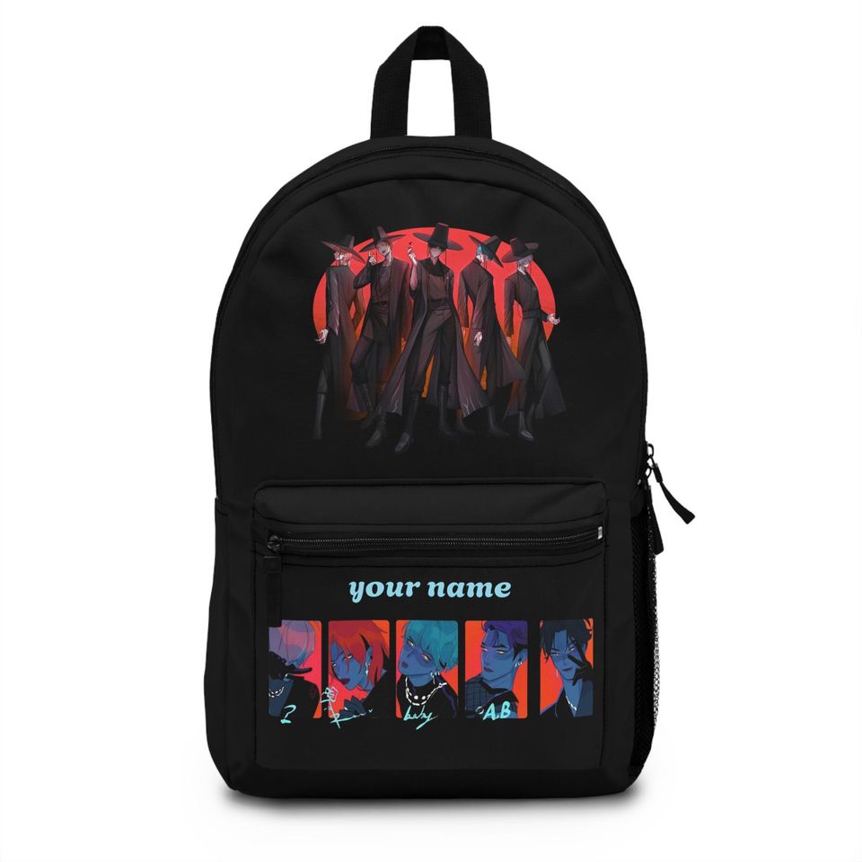 Customizable Dark Saja Boys Backpack - Kpop Demon Hunter Lovers - Saja boys demon form