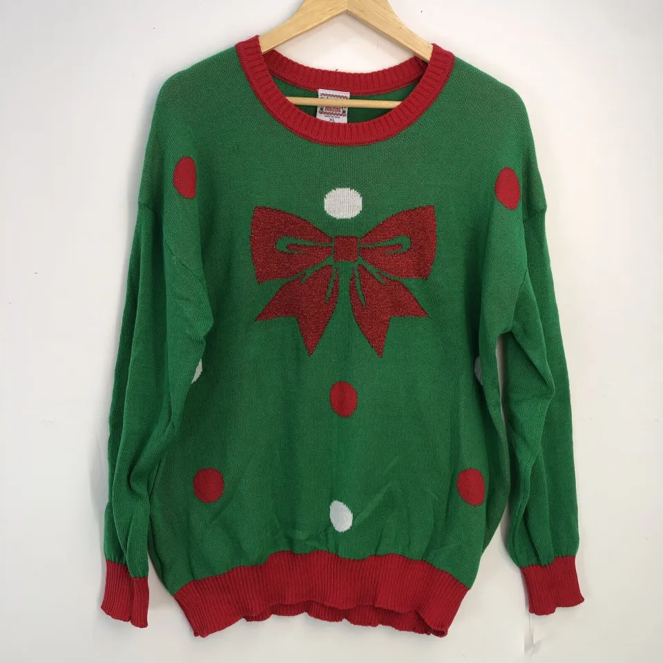 New Merry Christmas Womens M Sweater Ugly Christmas Pullover