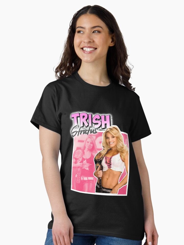 Aj Lee Trish Stratus Classic T-Shirt, AJ Lee Come back, Gift for Fan