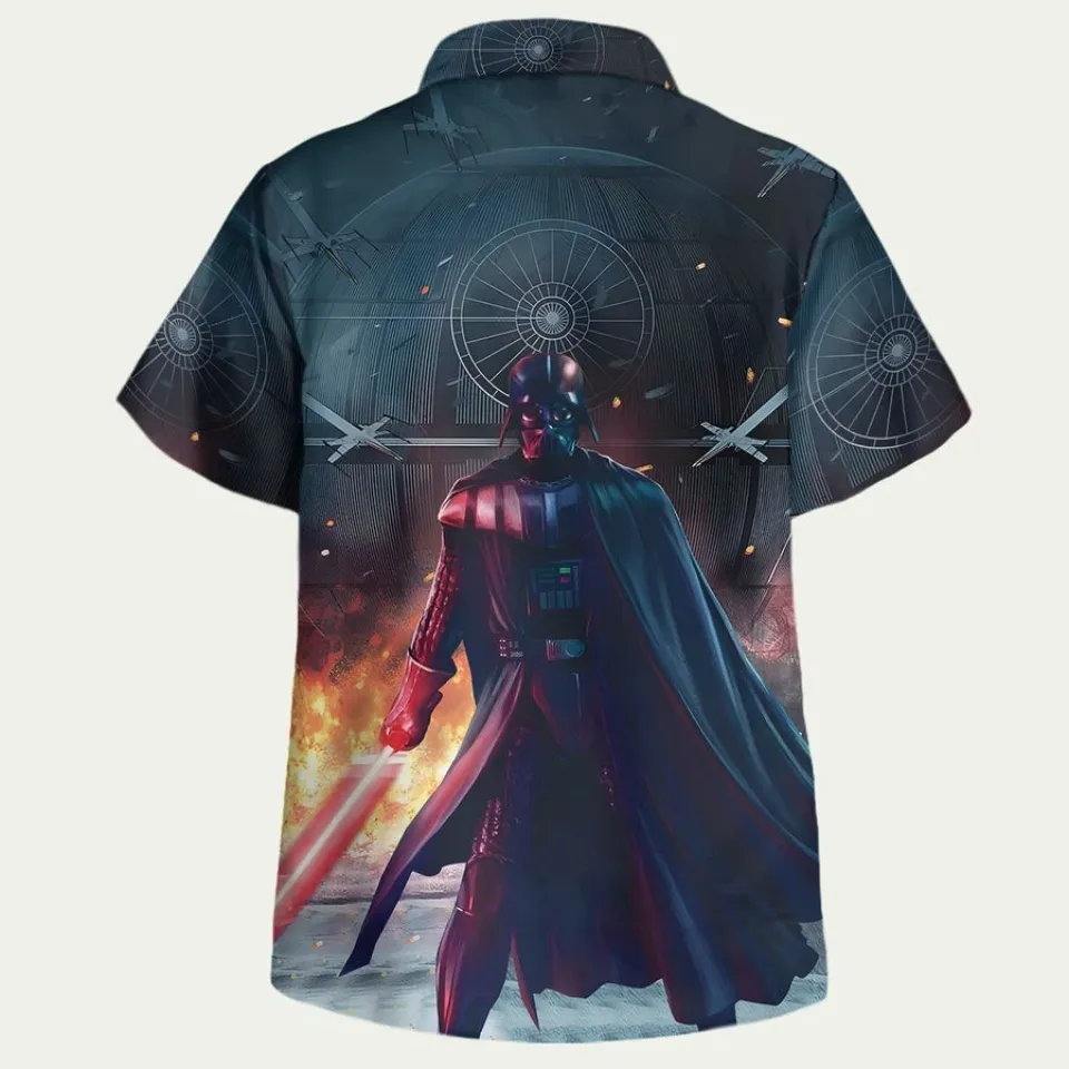 Darth Vaderr In Battle Star Warss Hawaiian Shirt