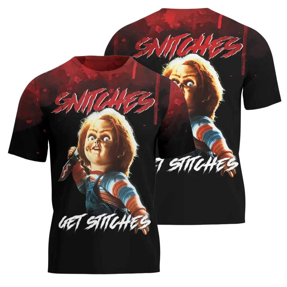 Chucky Arrested 3D Halloween T-Shirt