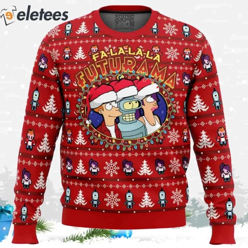 Futurama Ugly Christmas Sweater QQ9VHR3P