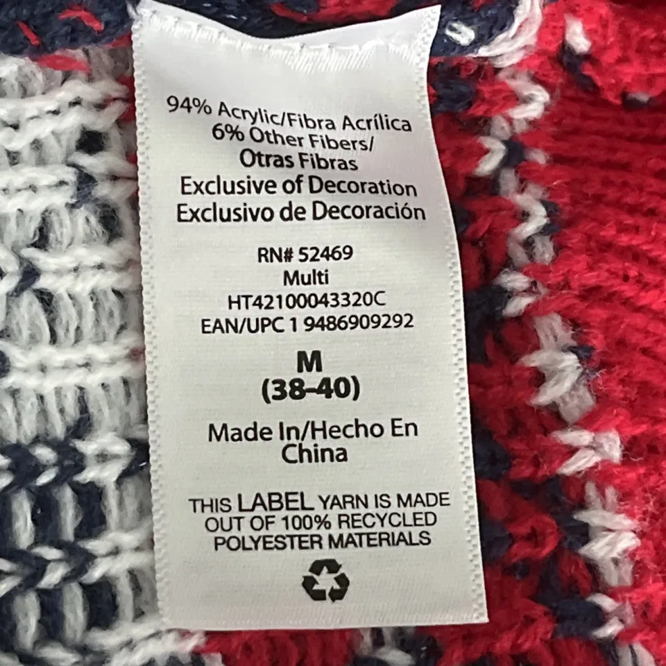 Holiday Time Reindeer Cow Ugly Christmas Sweater Womens M 38-40