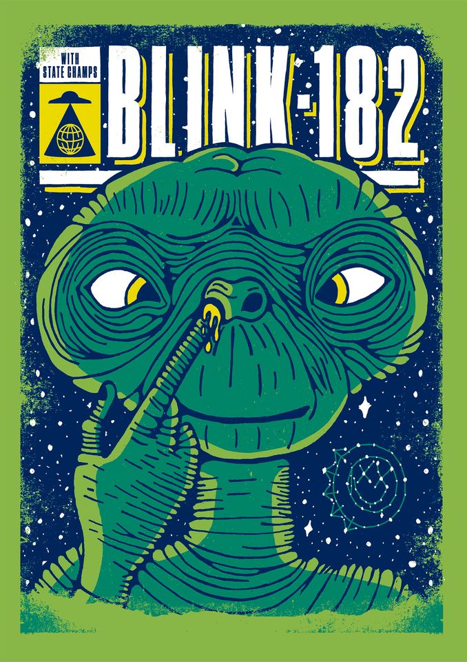 B182 Gig Poster Print, One More Time Tour