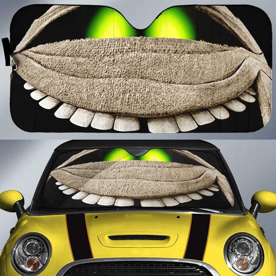 Halloween Characters Car Sunshade, Face Mummy Car Sunshade