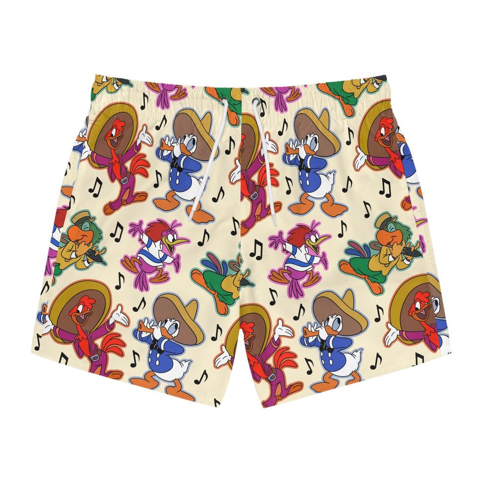 Three Caballeros Disney Men's Beach Shorts