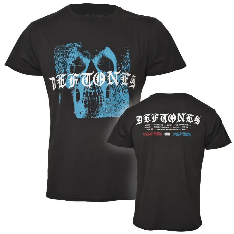 Deftone Static Skull T Shirt