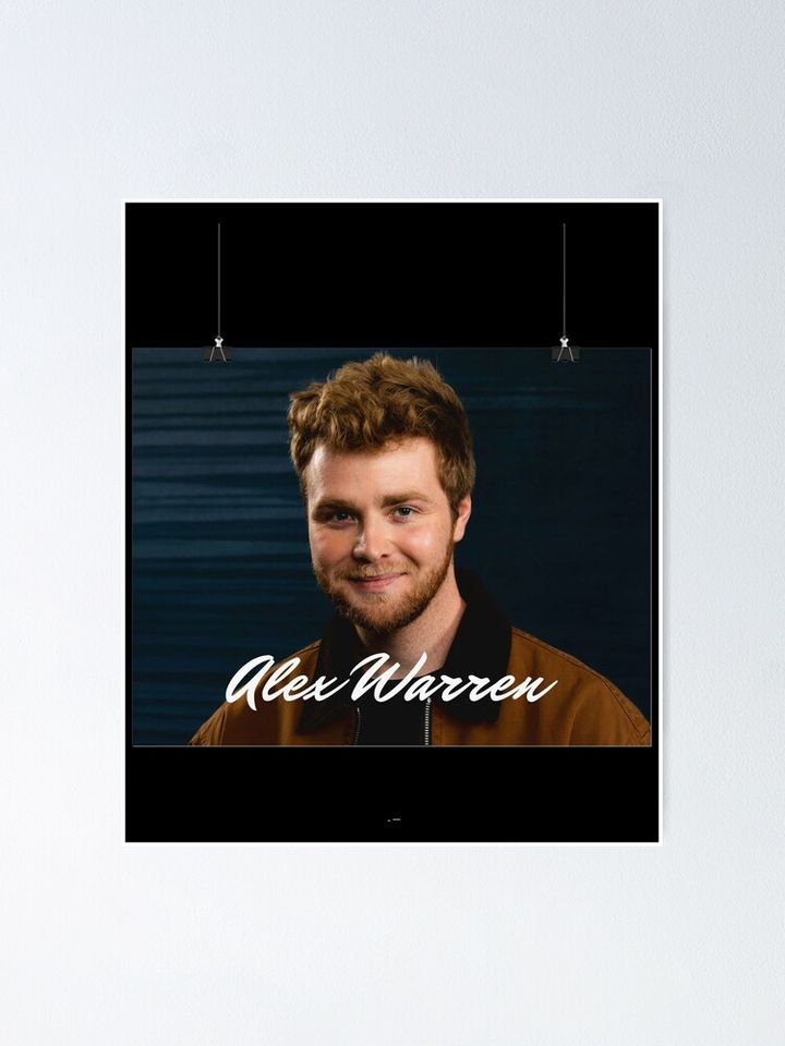 Alex Warren Minimalist Portrait Design Poster