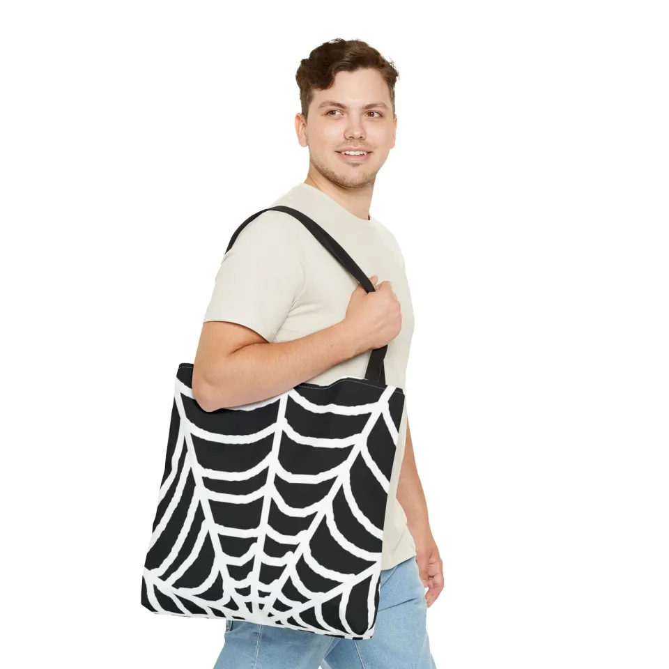 Halloween Spiderweb Tote Bag