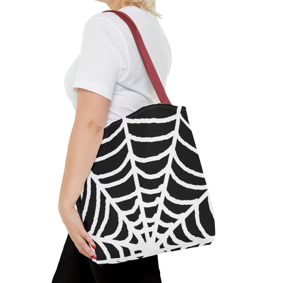 Halloween Spiderweb Tote Bag