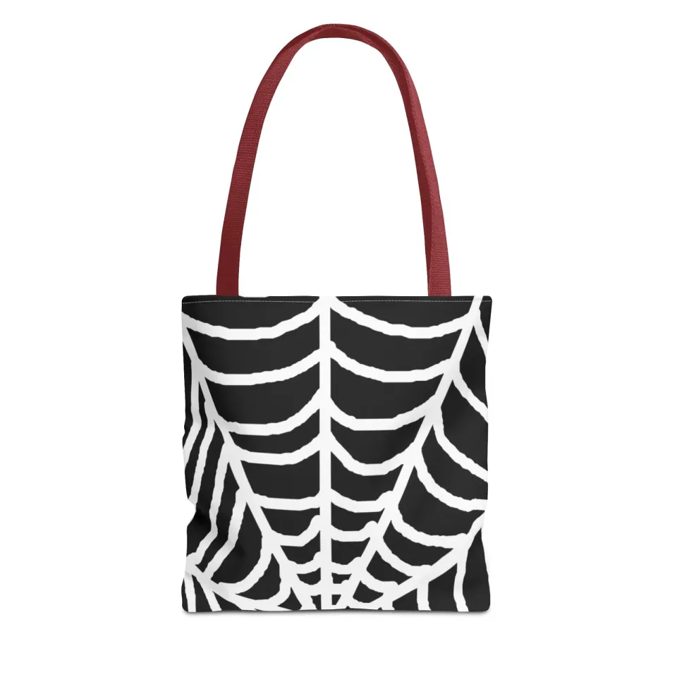 Halloween Spiderweb Tote Bag