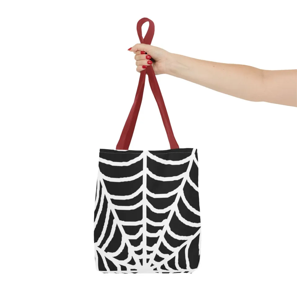 Halloween Spiderweb Tote Bag