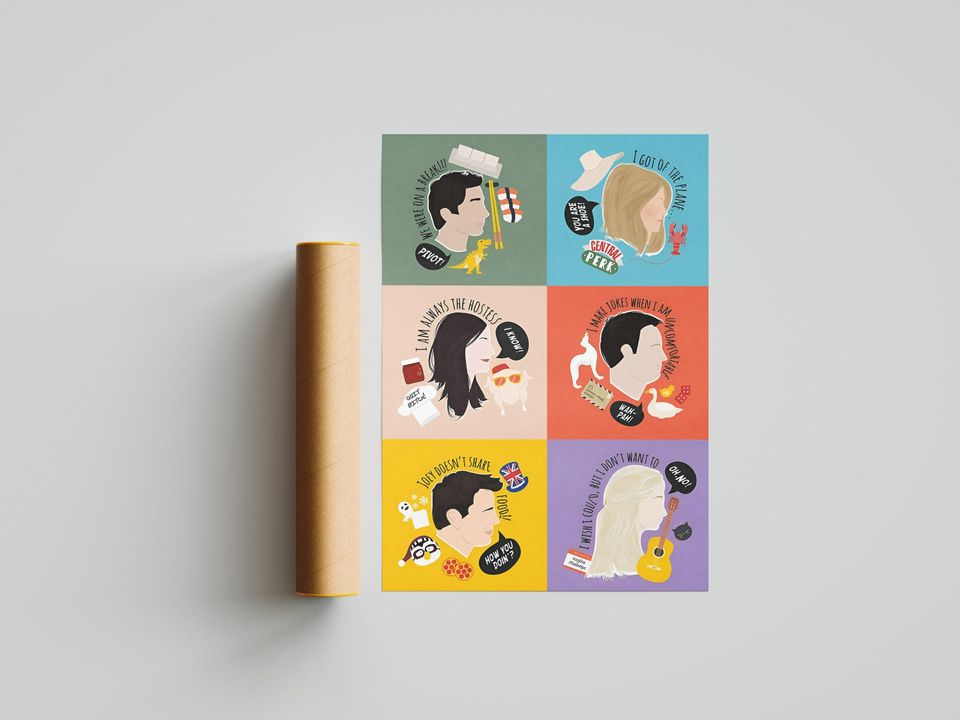 Friends Poster | TV Series Poster | Room Decor | Wall Decor