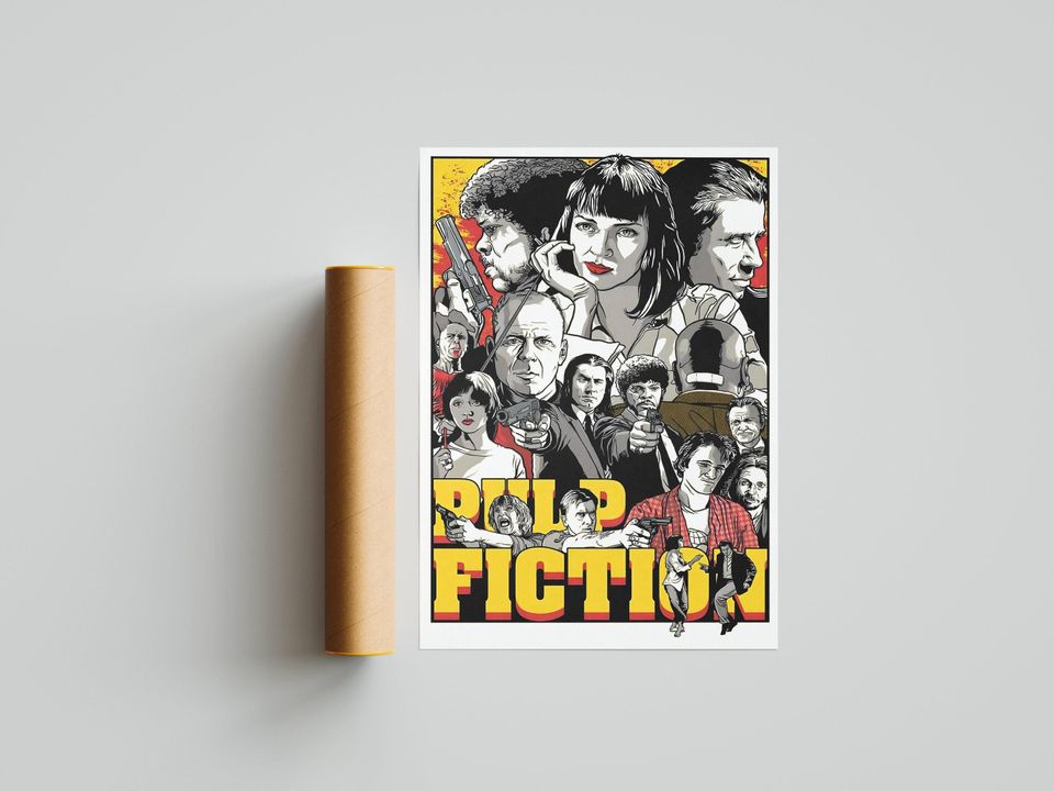 Pulp Fiction Poster | Movie Poster | Room Decor | Wall Decor | TV Decor