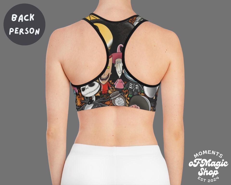 Nightmare Before Christmas Sports Bra