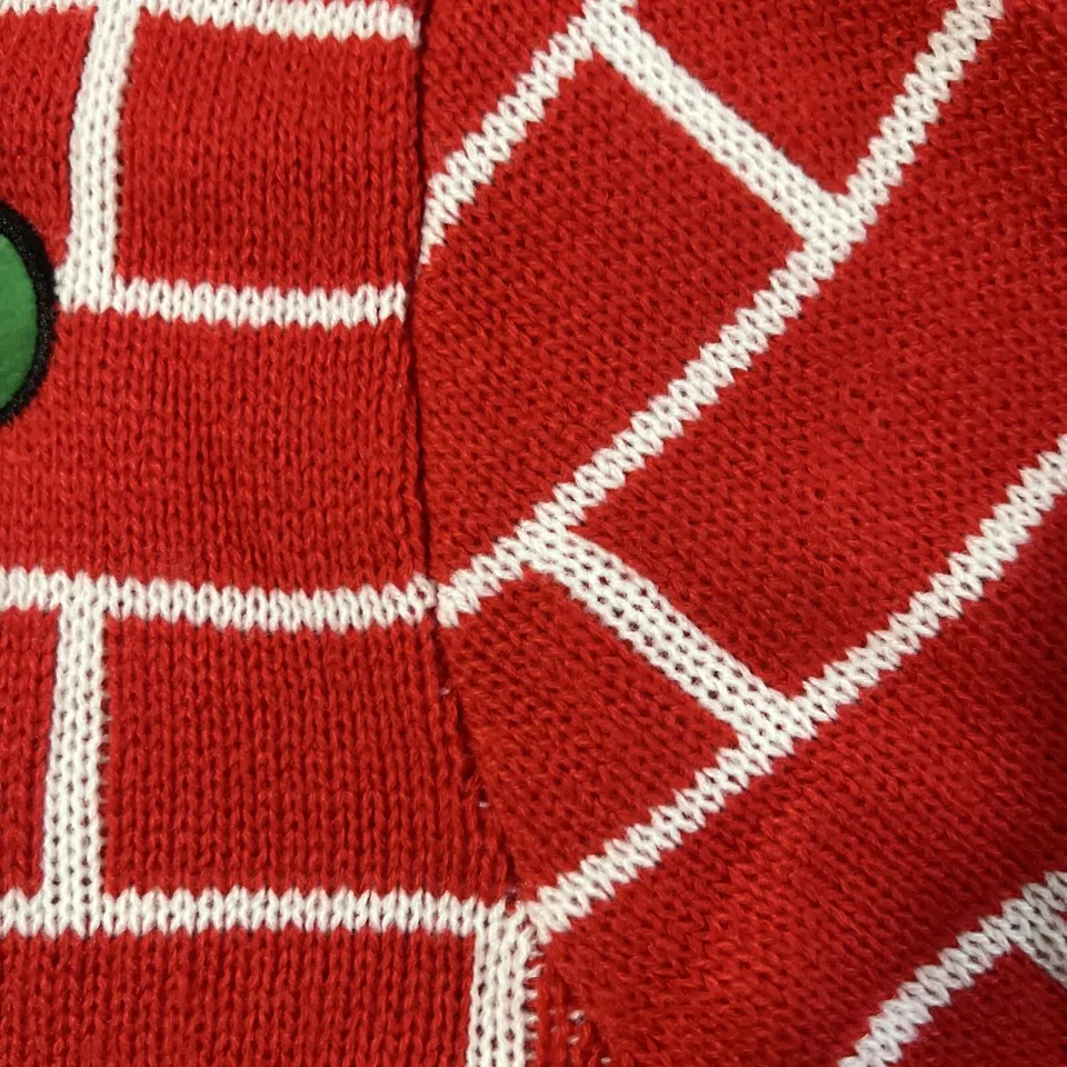 Christmas Party Sweater Dec. 25th Med UGLY sweater Fire place