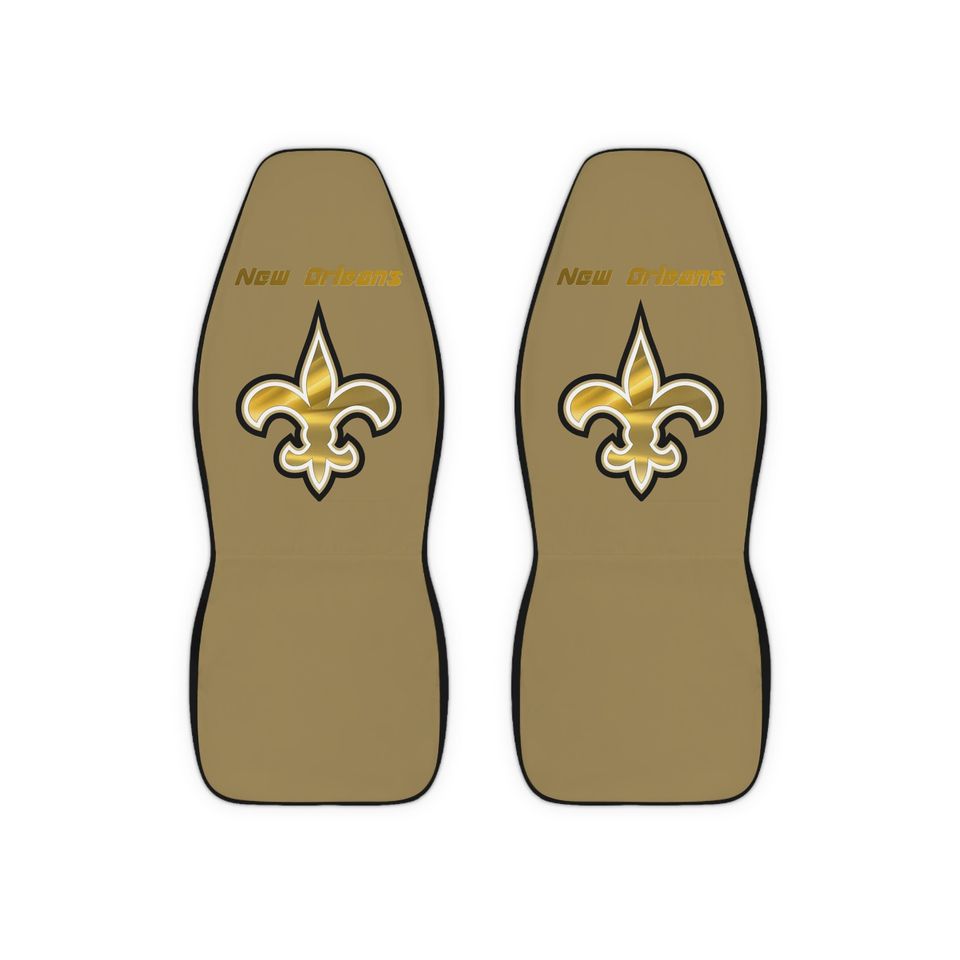 New Orleans Saints Polyester Car Seat Covers Gold