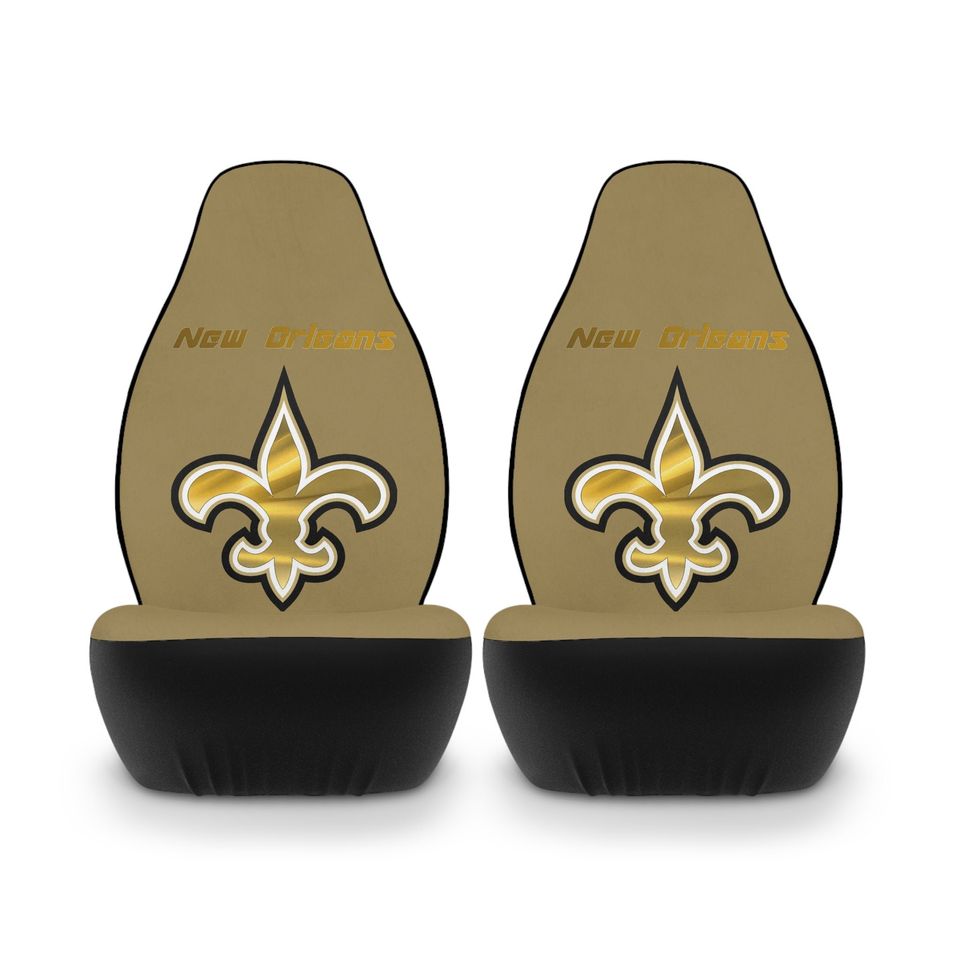 New Orleans Saints Polyester Car Seat Covers Gold