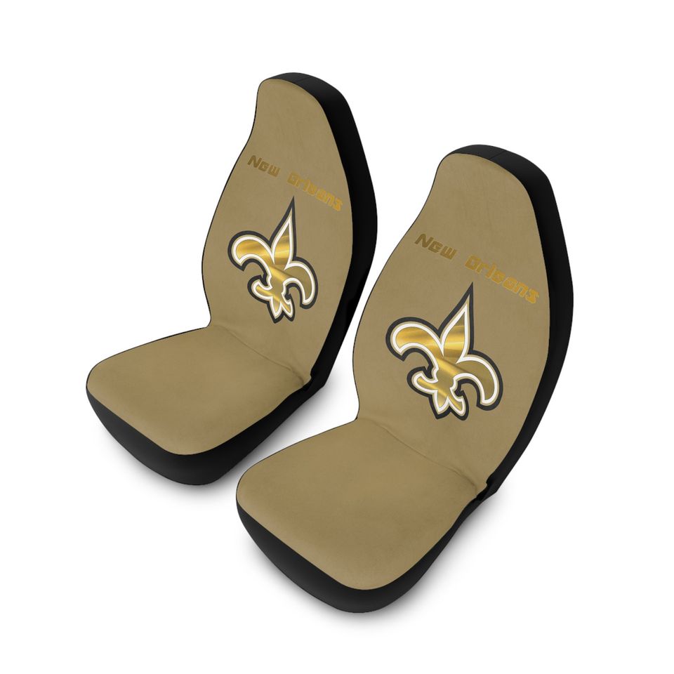 New Orleans Saints Polyester Car Seat Covers Gold