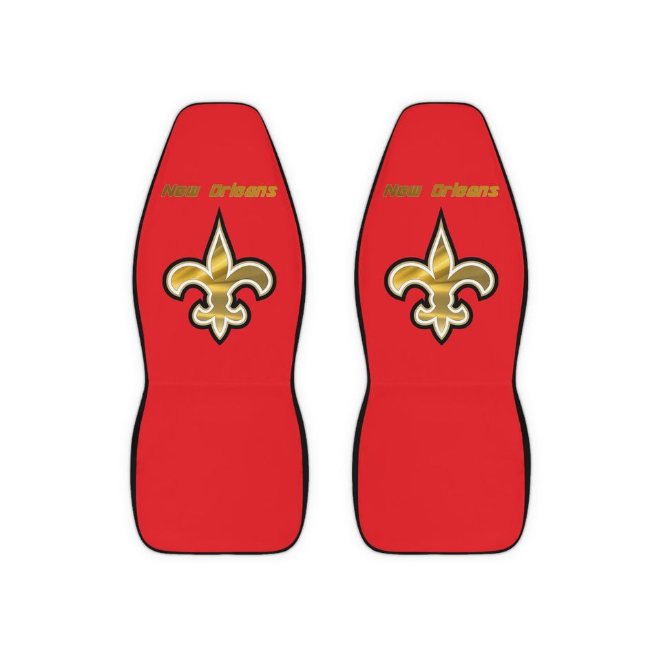 New Orleans Saints Polyester Car Seat Covers Red