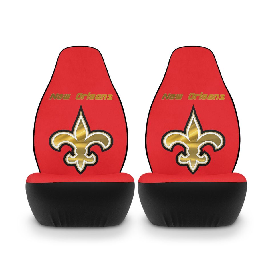New Orleans Saints Polyester Car Seat Covers Red