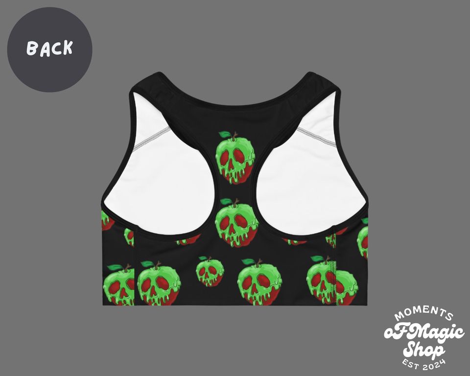 Poison Apple Halloween Sports Bra