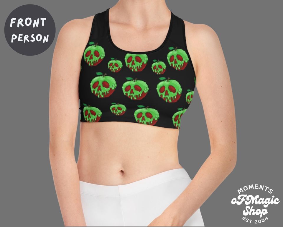 Poison Apple Halloween Sports Bra
