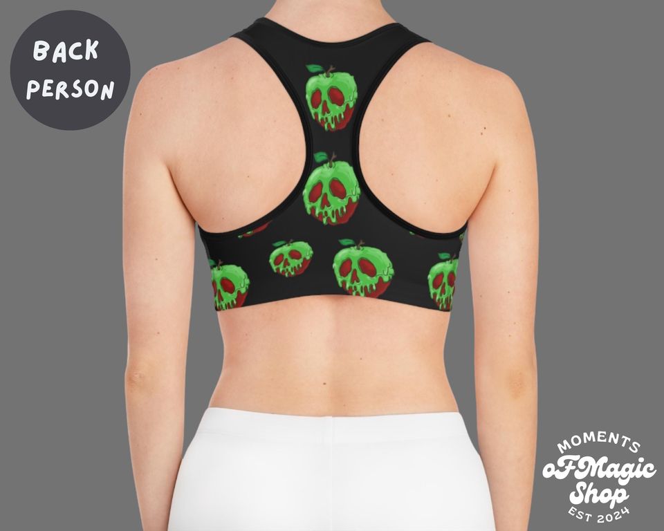 Poison Apple Halloween Sports Bra