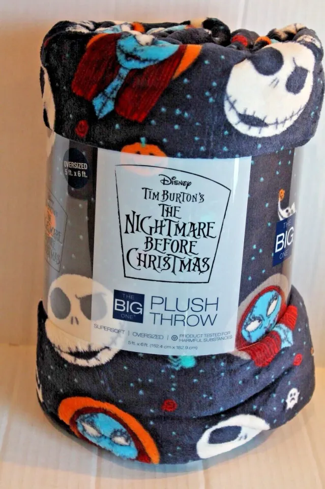 The Big One The Nightmare Before Christmas Jack Skellington Throw Blanket 5x6 ft