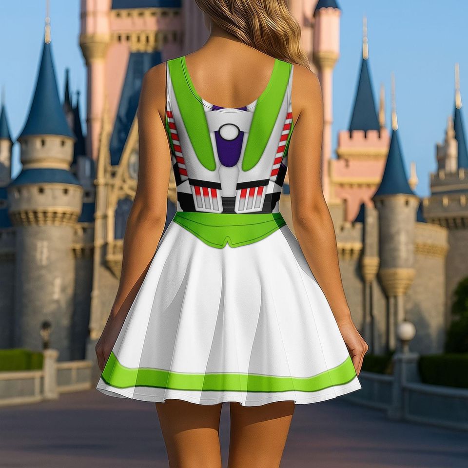 Buzz Lightyear Costume Skater Dress, Disneybound Space Ranger Cosplay