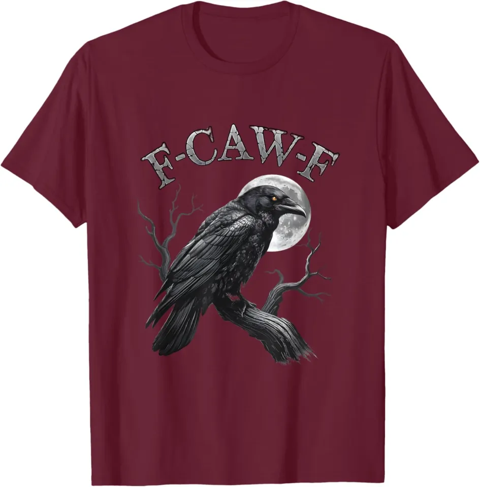 Black Crow, F-Caw-F Funny Black Bird Saying Humor Meme Unisex T-Shirt