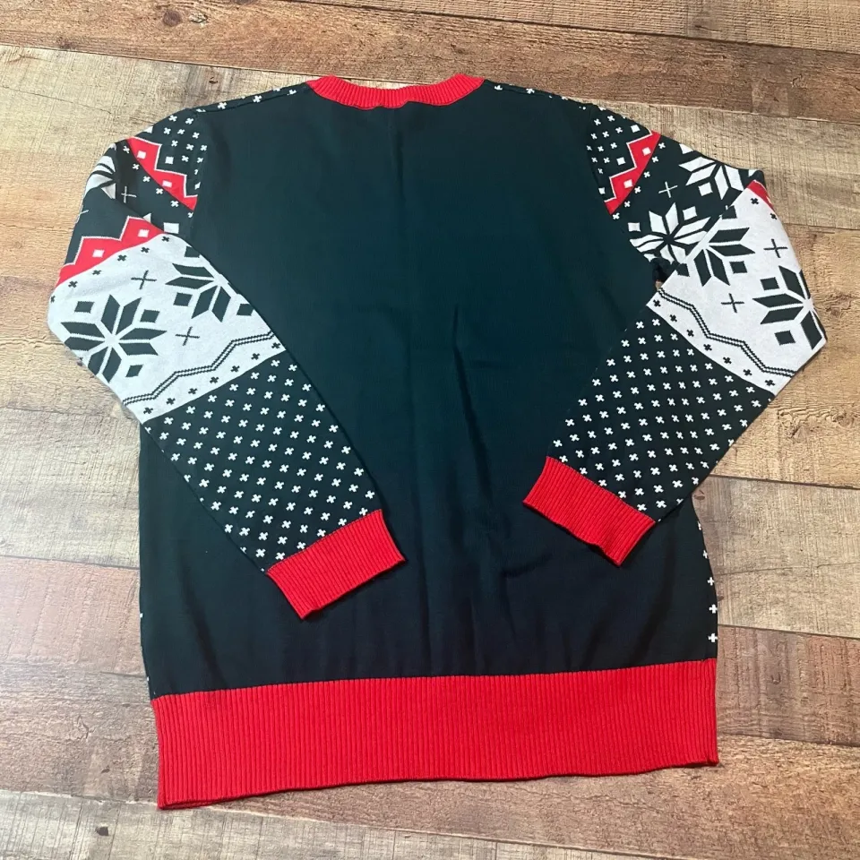 Buddy the Elf Santa I know Him Unisex Holiday Ugly Christmas Sweater Sz M