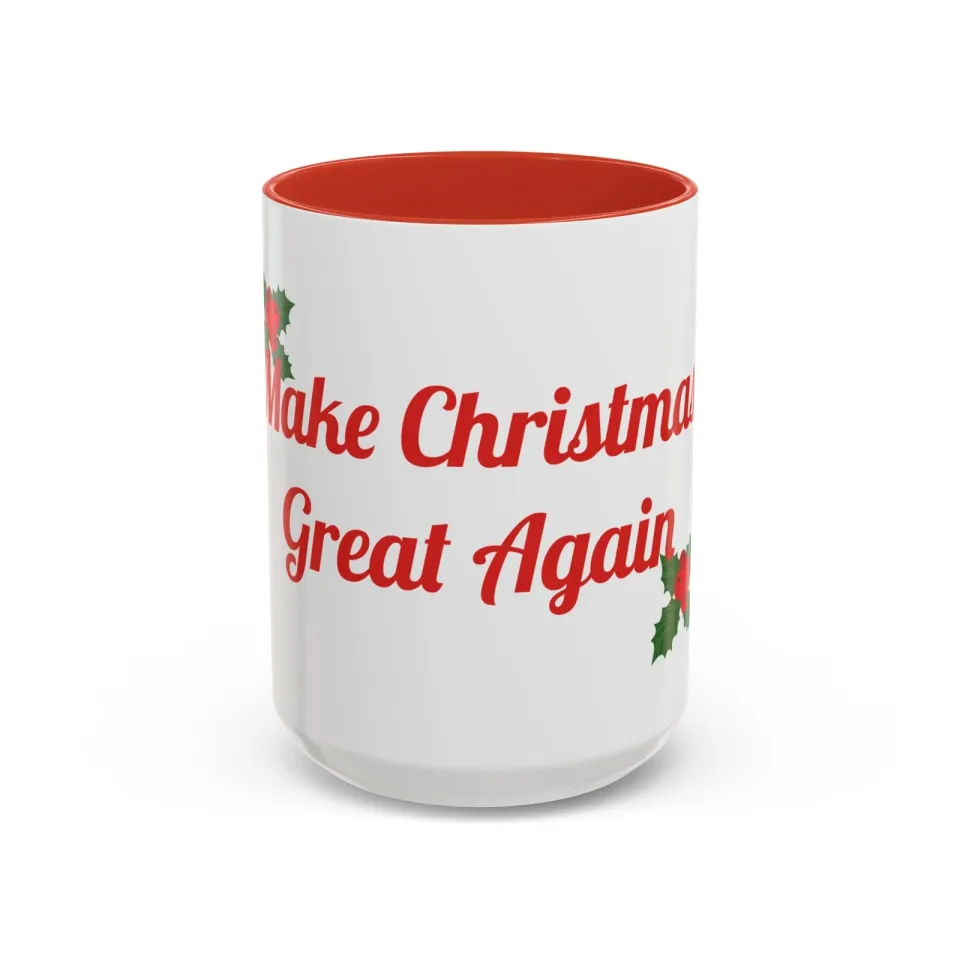 Donald Trump "Make Christmas Great Again" Accent Coffee Mug