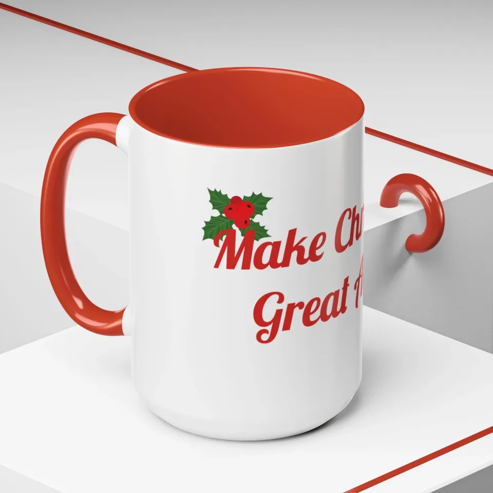 Donald Trump "Make Christmas Great Again" Accent Coffee Mug