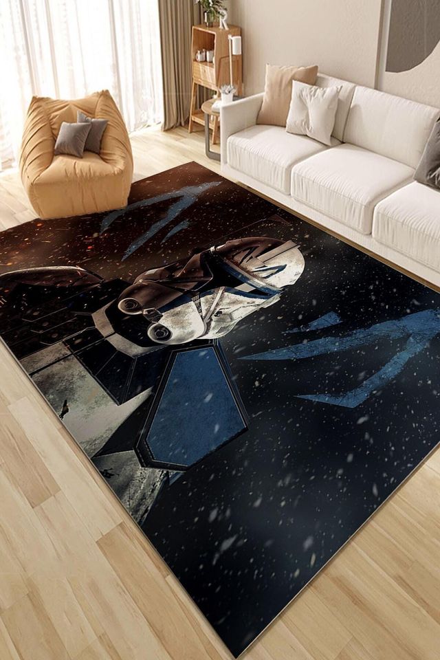 Dark Side Area Rug: Star Wars Decor, Lightsaber Design