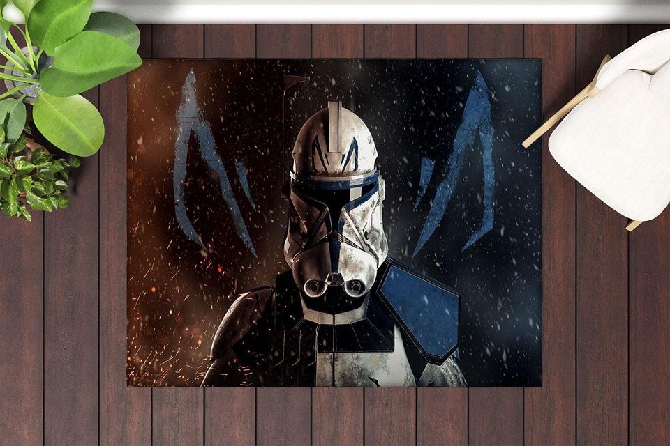 Dark Side Area Rug: Star Wars Decor, Lightsaber Design