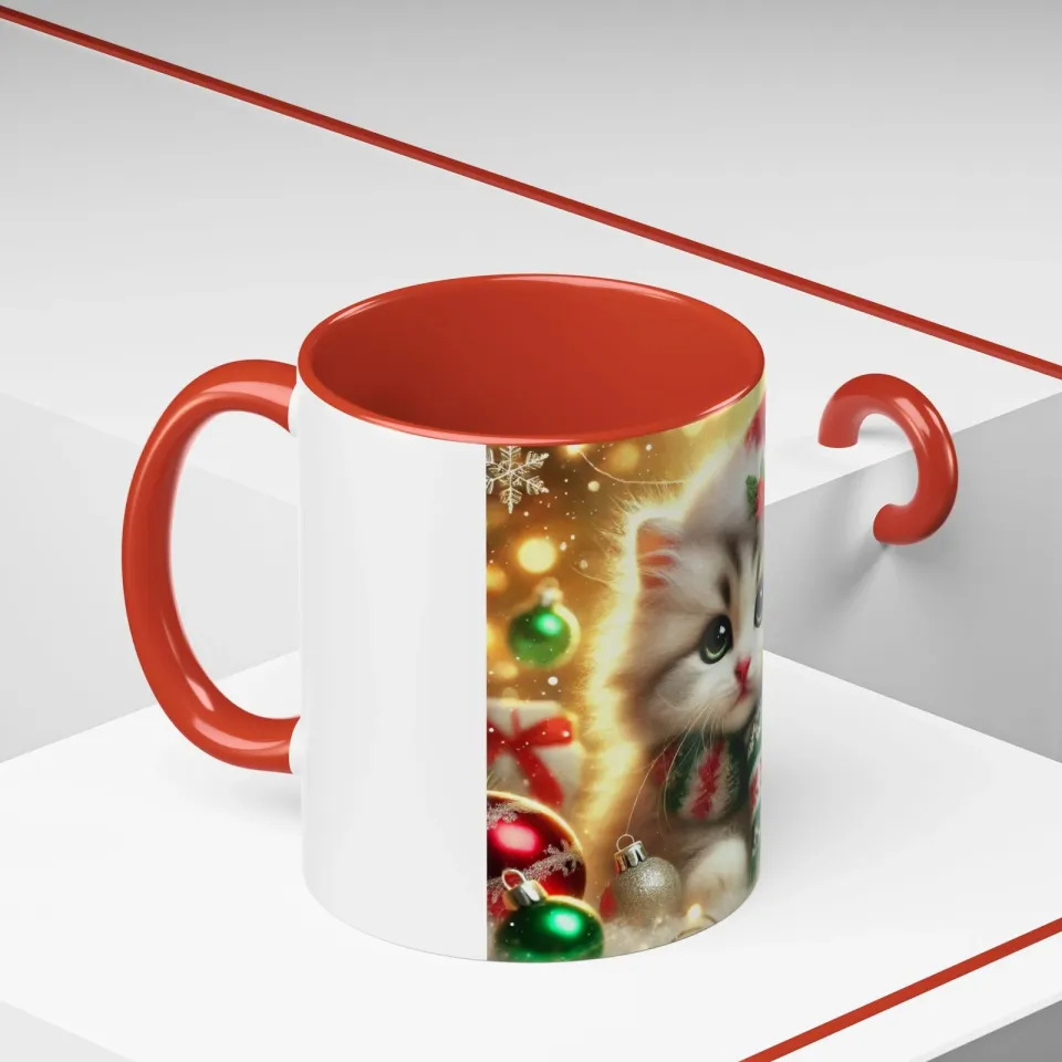 Purr-fectly Merry Christmas - Accent Coffee Mug