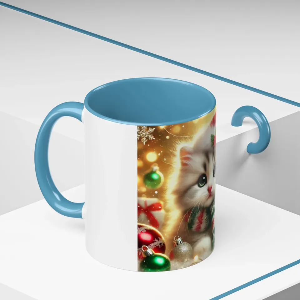 Purr-fectly Merry Christmas - Accent Coffee Mug