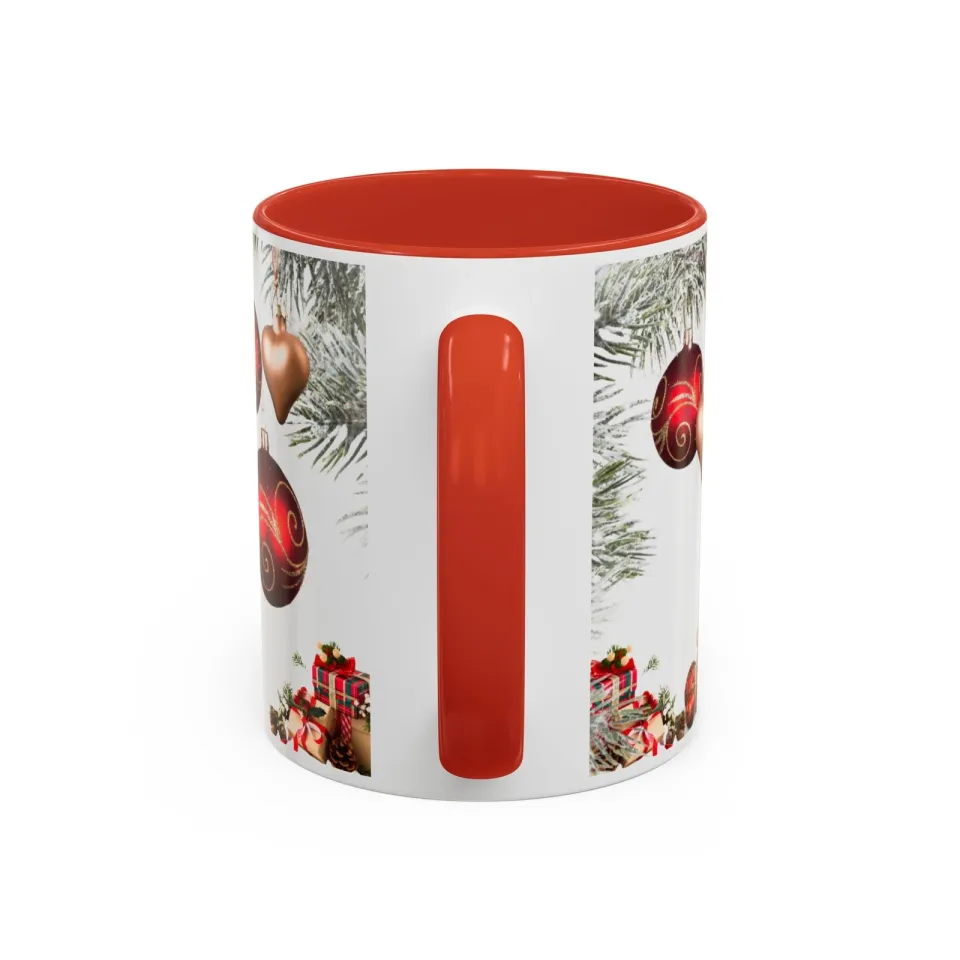 Mug, Enjoy Holidays, Merry Christmas festive accent drinkware cup for coffee