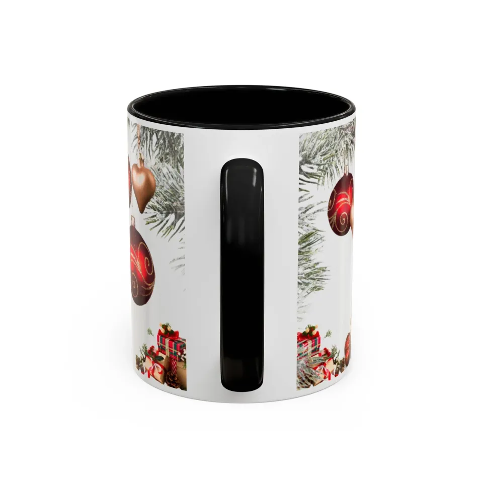 Mug, Enjoy Holidays, Merry Christmas festive accent drinkware cup for coffee
