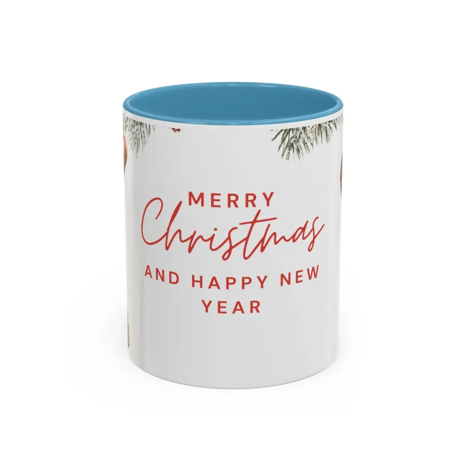 Mug, Enjoy Holidays, Merry Christmas festive accent drinkware cup for coffee