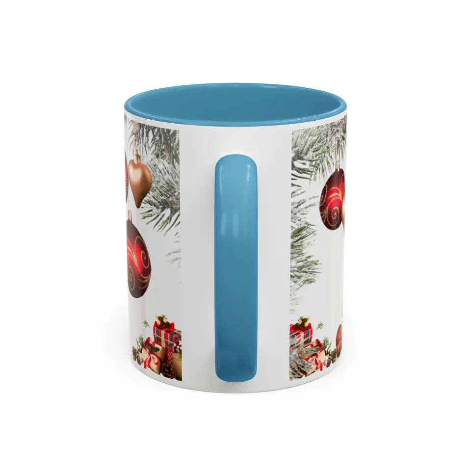 Mug, Enjoy Holidays, Merry Christmas festive accent drinkware cup for coffee