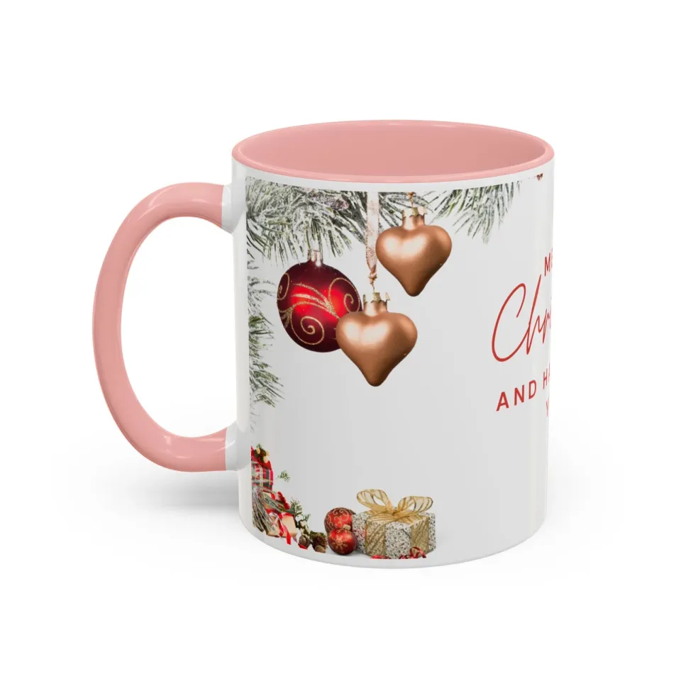 Mug, Enjoy Holidays, Merry Christmas festive accent drinkware cup for coffee