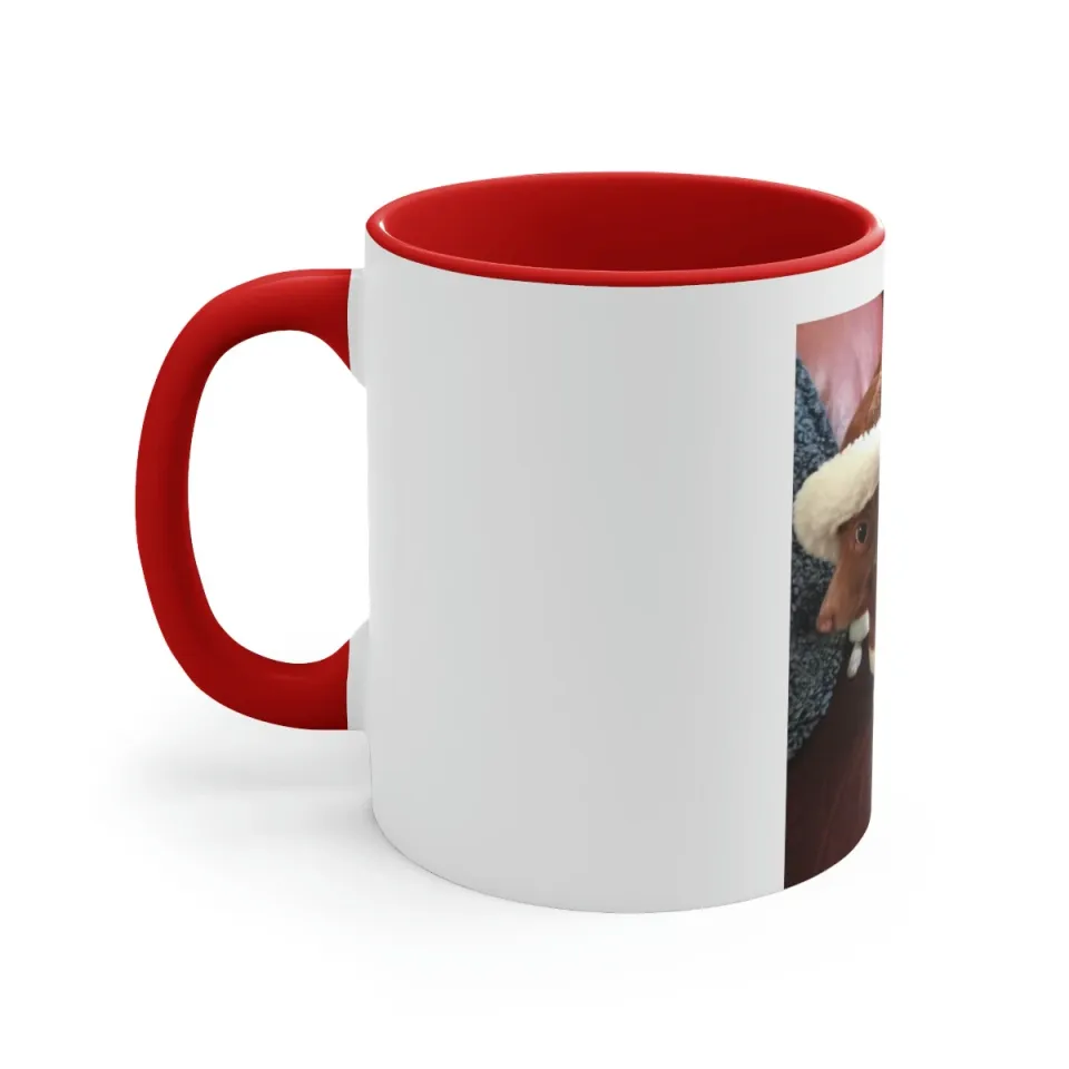 Accent Coffee Mug,   with Christmas Chihuahua
