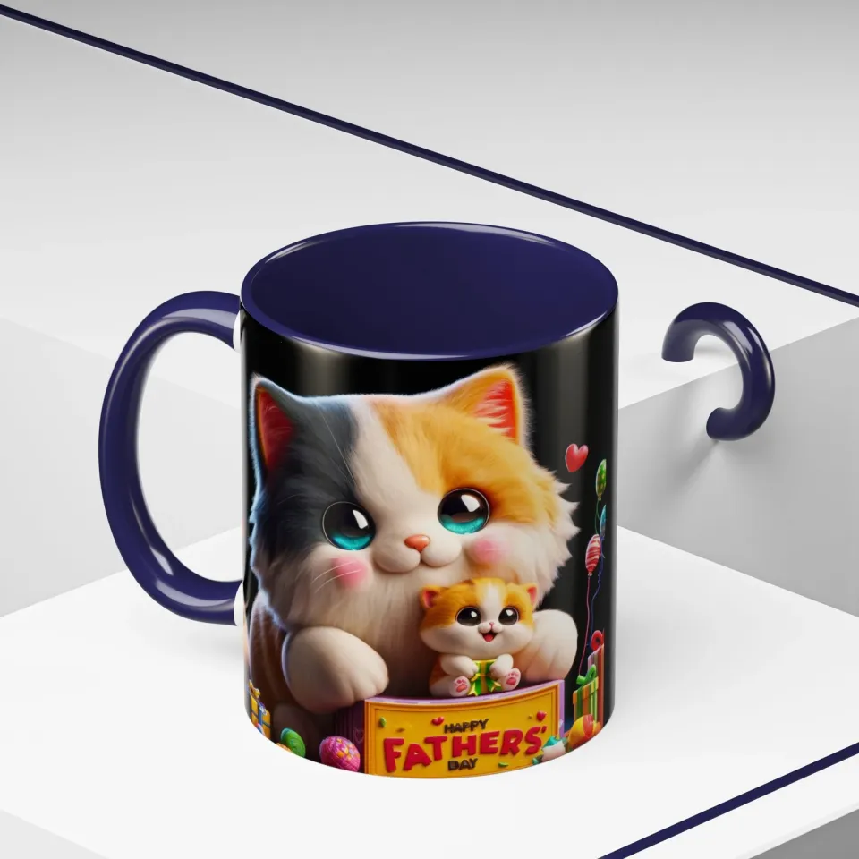 Happy father's day, Perfect gift, Accent Coffee Mug