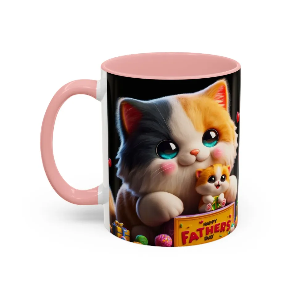 Happy father's day, Perfect gift, Accent Coffee Mug