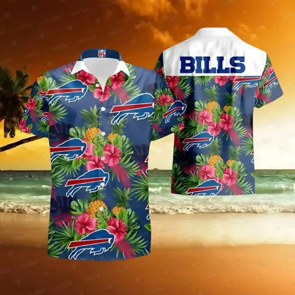 Buffalo Bills Tropical Hibiscus Summer Aloha Unisex Hawaiian Shirt
