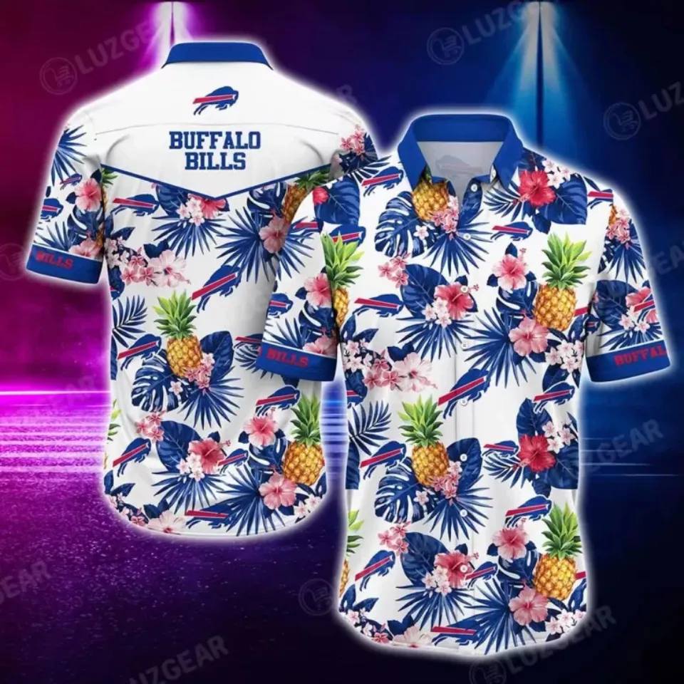 Buffalo Bills Tropical Pineapple Summer Aloha Hawaiian Shirt