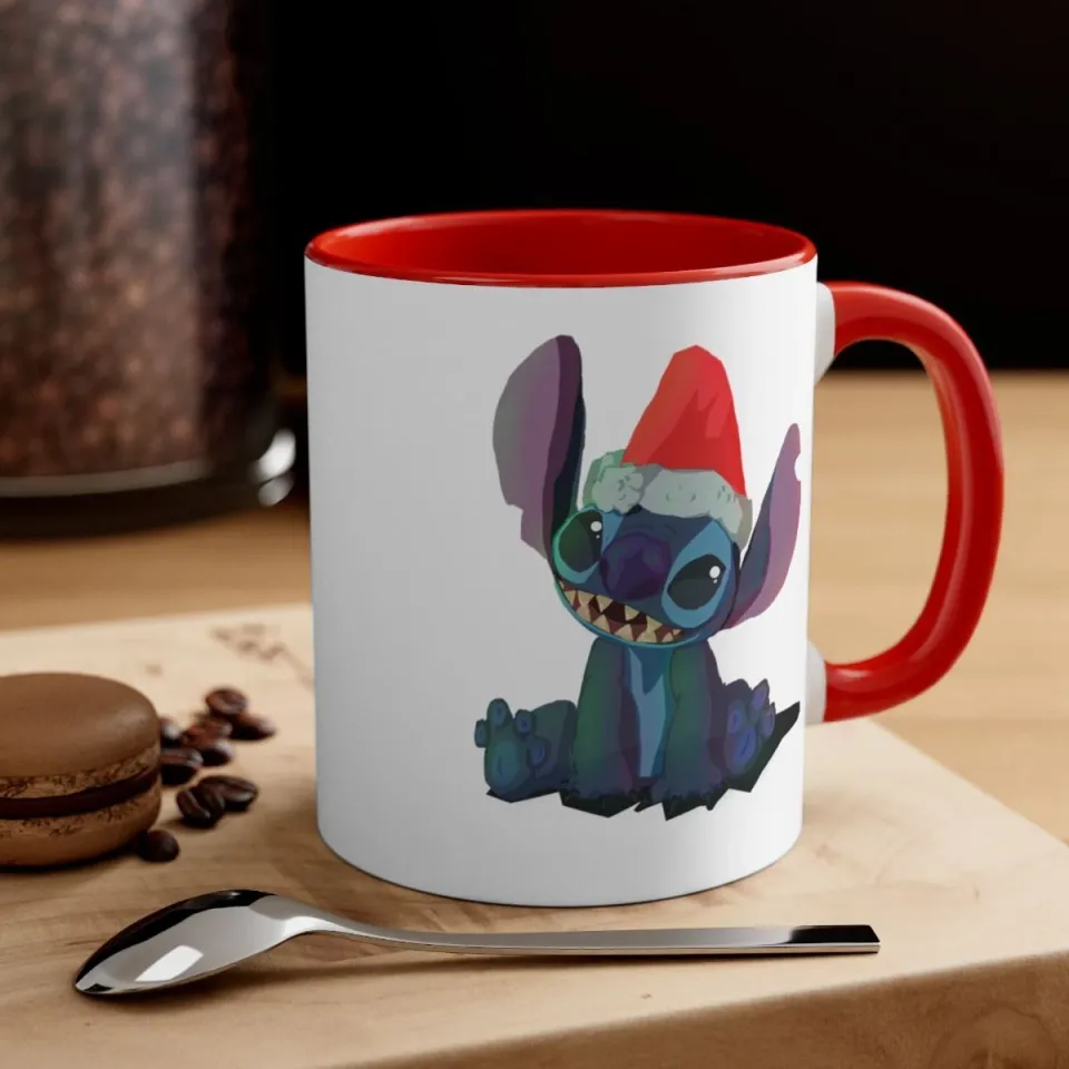 Christmas Stitch Accent Coffee Mug
